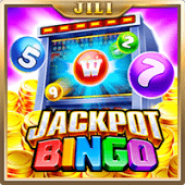 Jackpot Bingo game cover art with bingo card and jackpot theme
